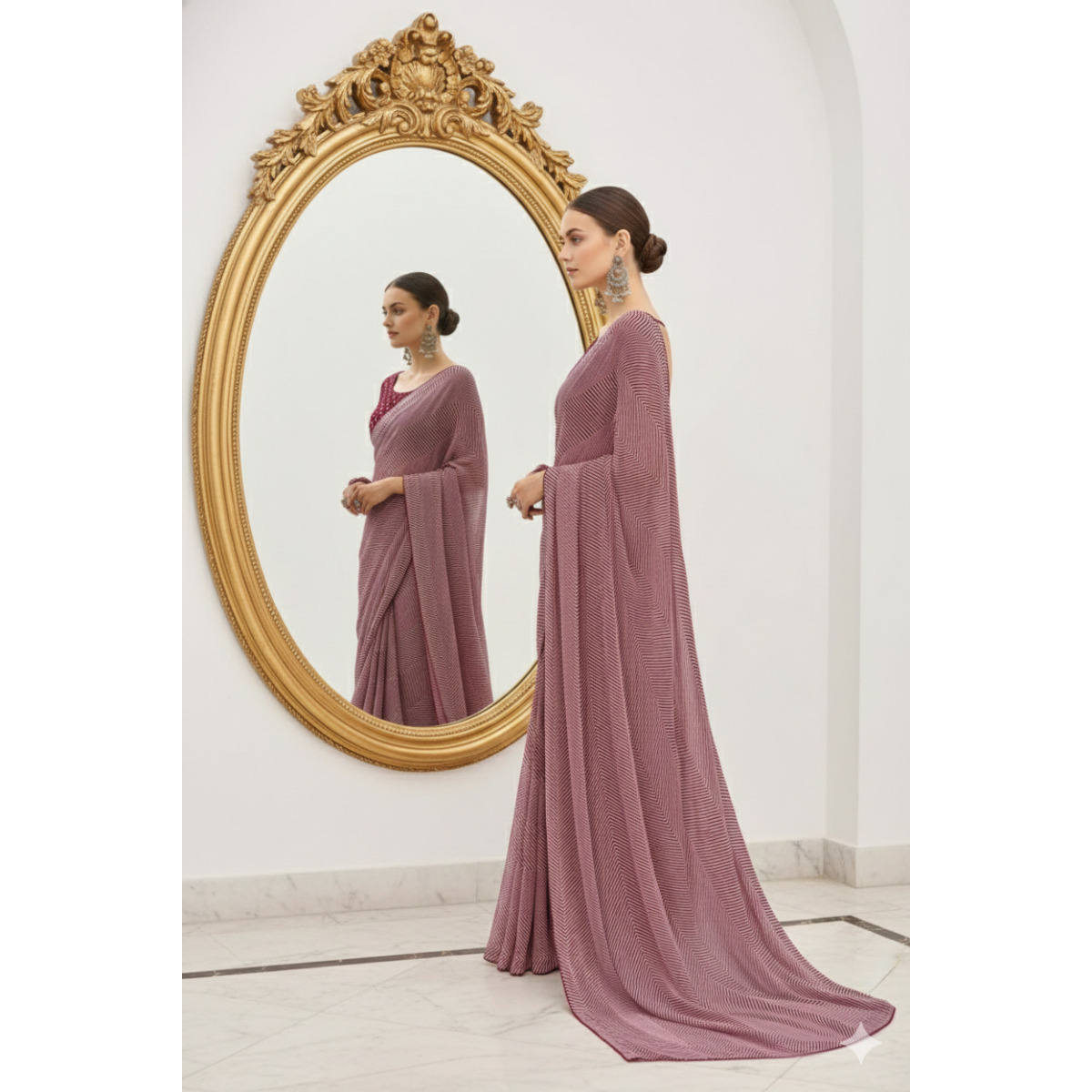 Printed lehriya sarees - Image 3