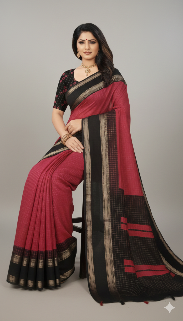 Soft material saree