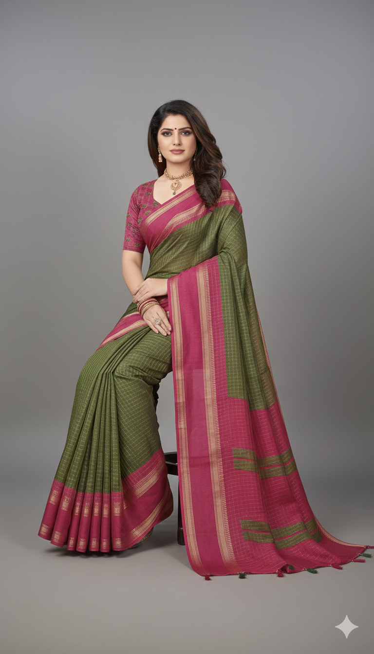 Soft material saree