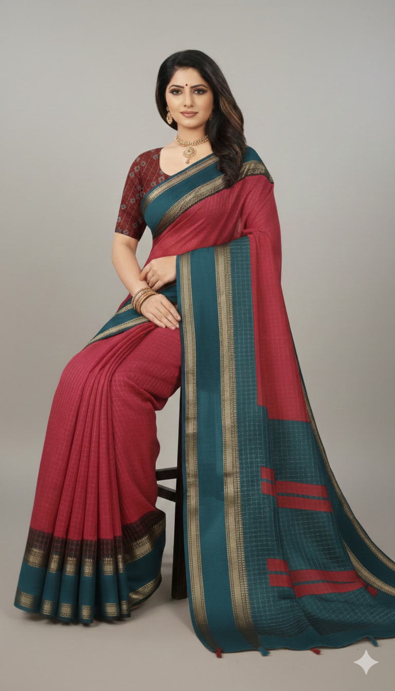 Soft material saree