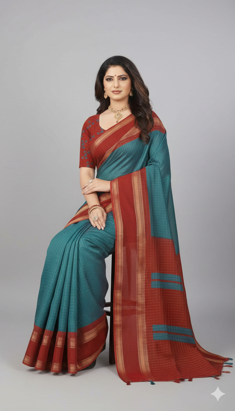 Soft material saree