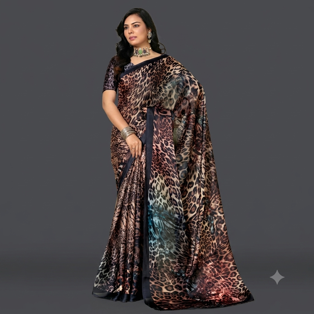 Designer printed sarees