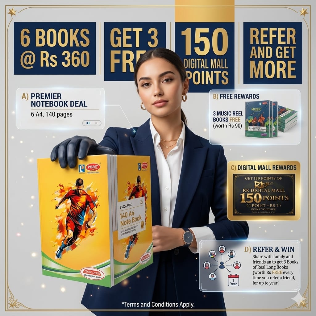 Buy 6 A4 size 140 pages Note book @:360 only - Image 3