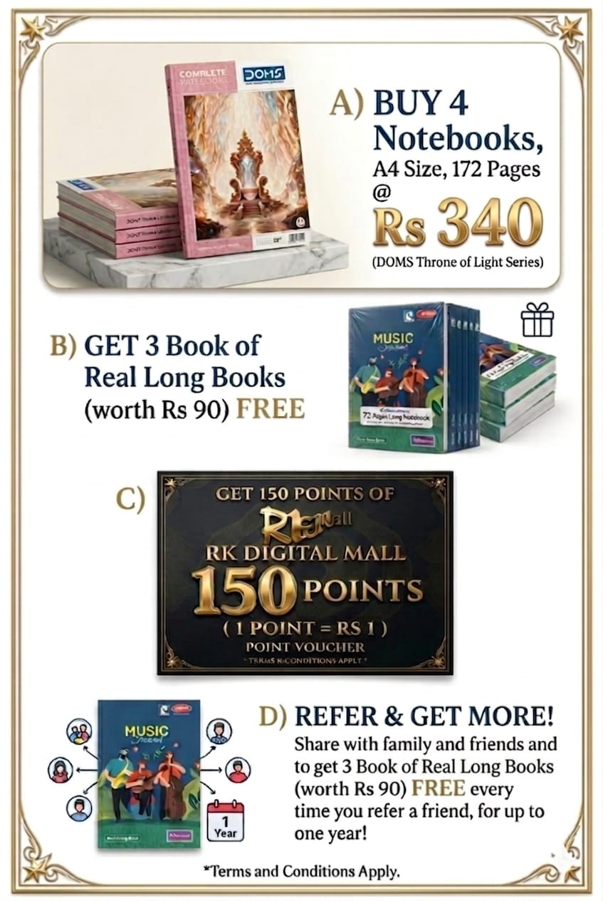 Buy 4 A4 Note Book @ Rs 340 - Image 2