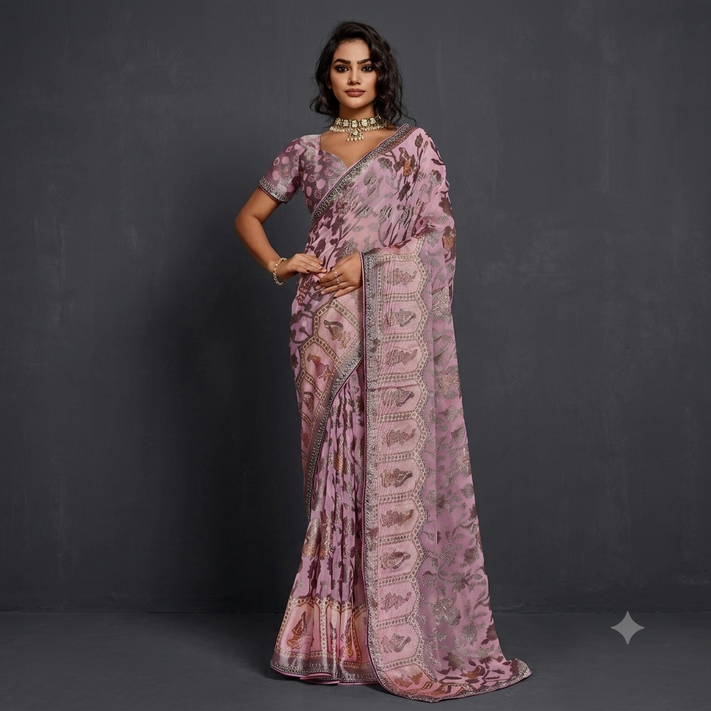 printed sarees
