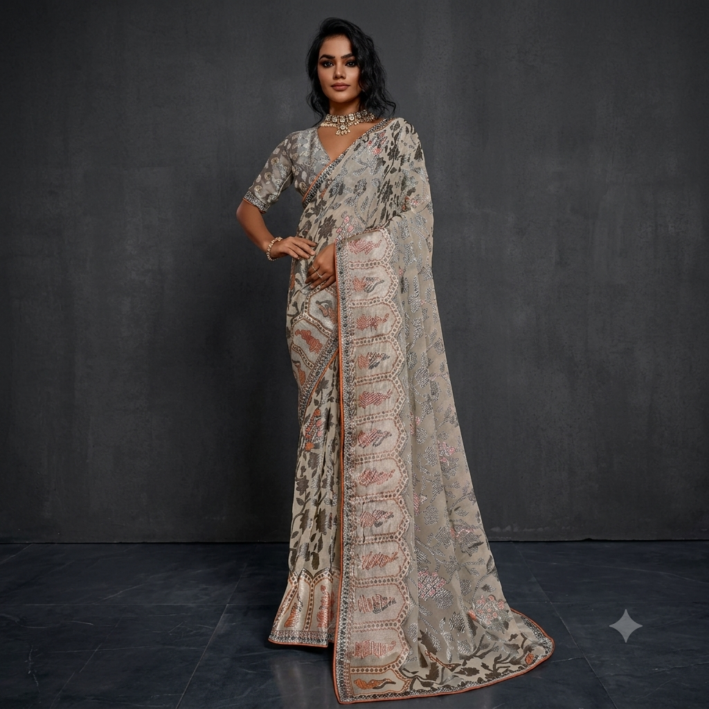 printed sarees