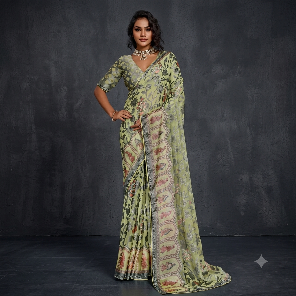 printed sarees