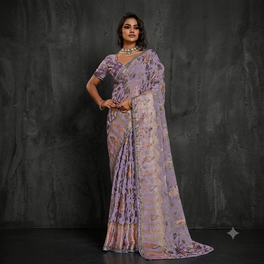 printed sarees
