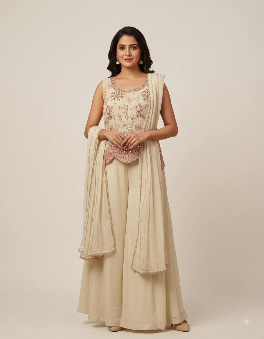 Pure silk Top and pant ( YB 2016 ) - Image 2