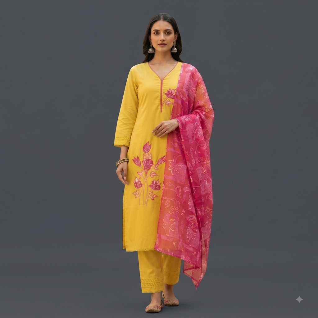 Cotton silk suit (YB 2014 ) - Image 3