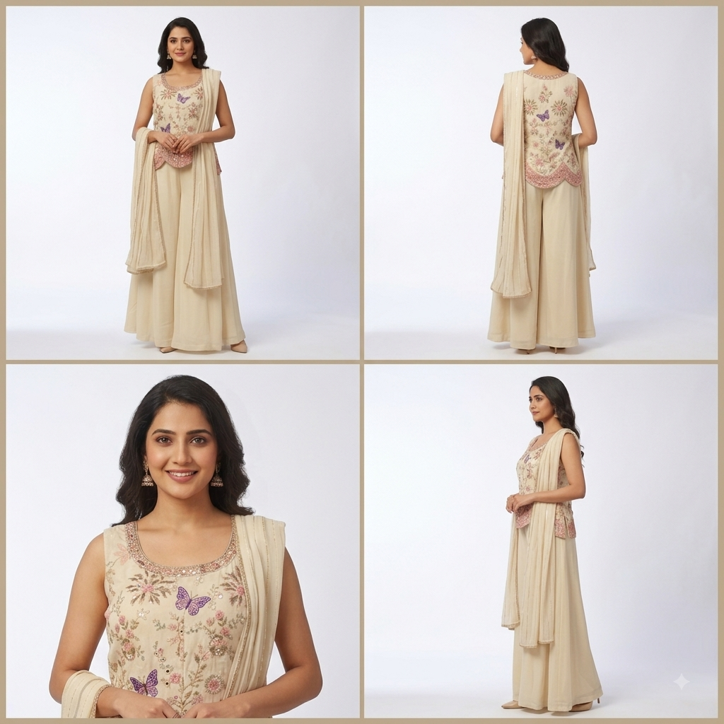 Pure silk Top and pant ( YB 2016 ) - Image 5